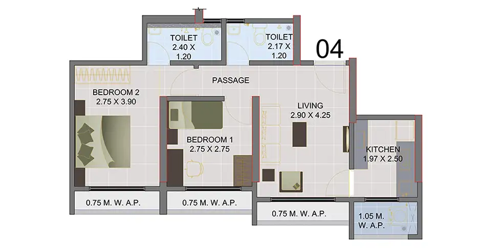 SBM Sky Vartak Nagar Thane Floor Plans
